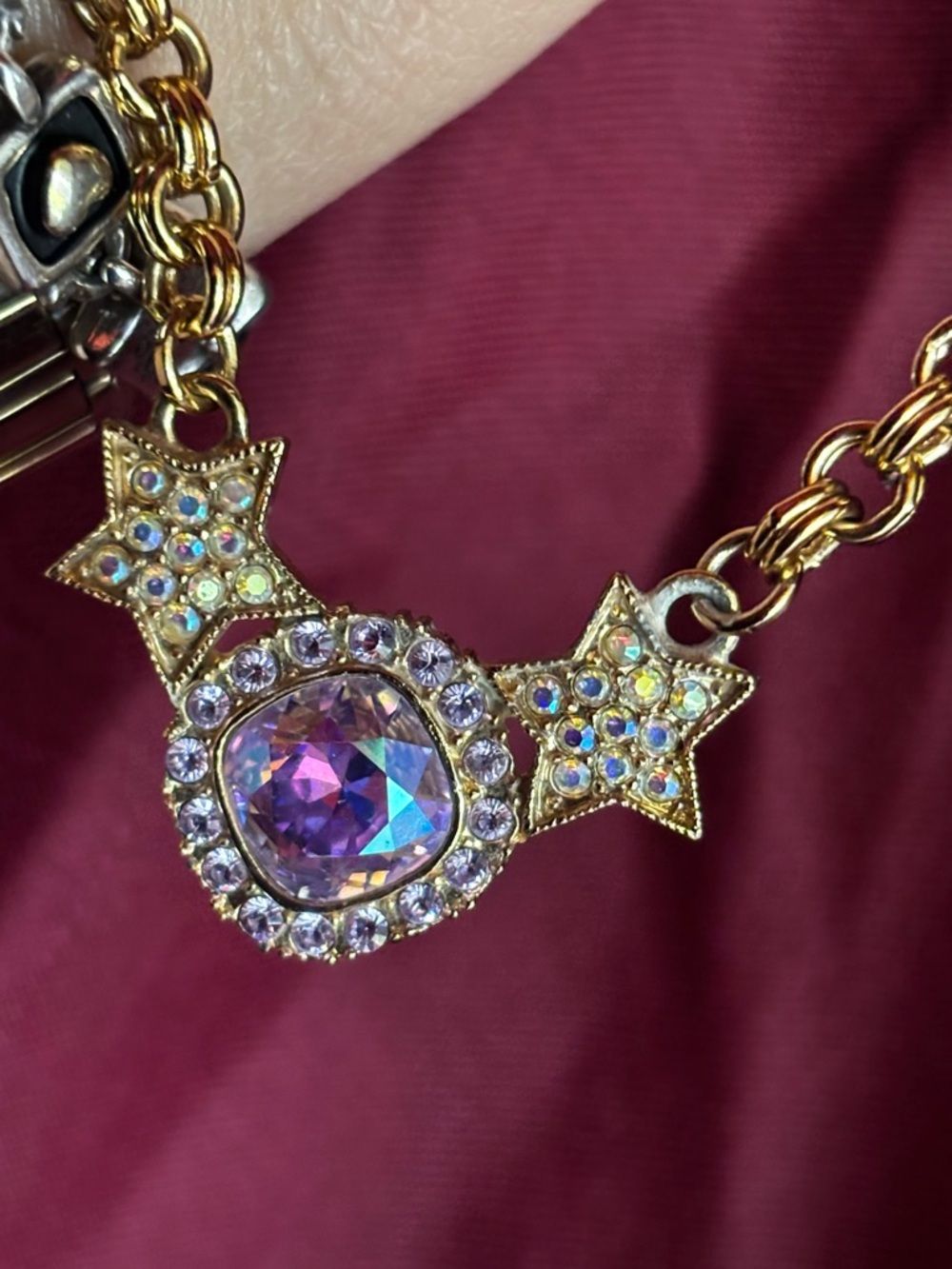 FINAL PRIZE🔥Vintage Kirks Folly Gold tone #18”)necklace  with Pendant Charm - Picture 11 of 15